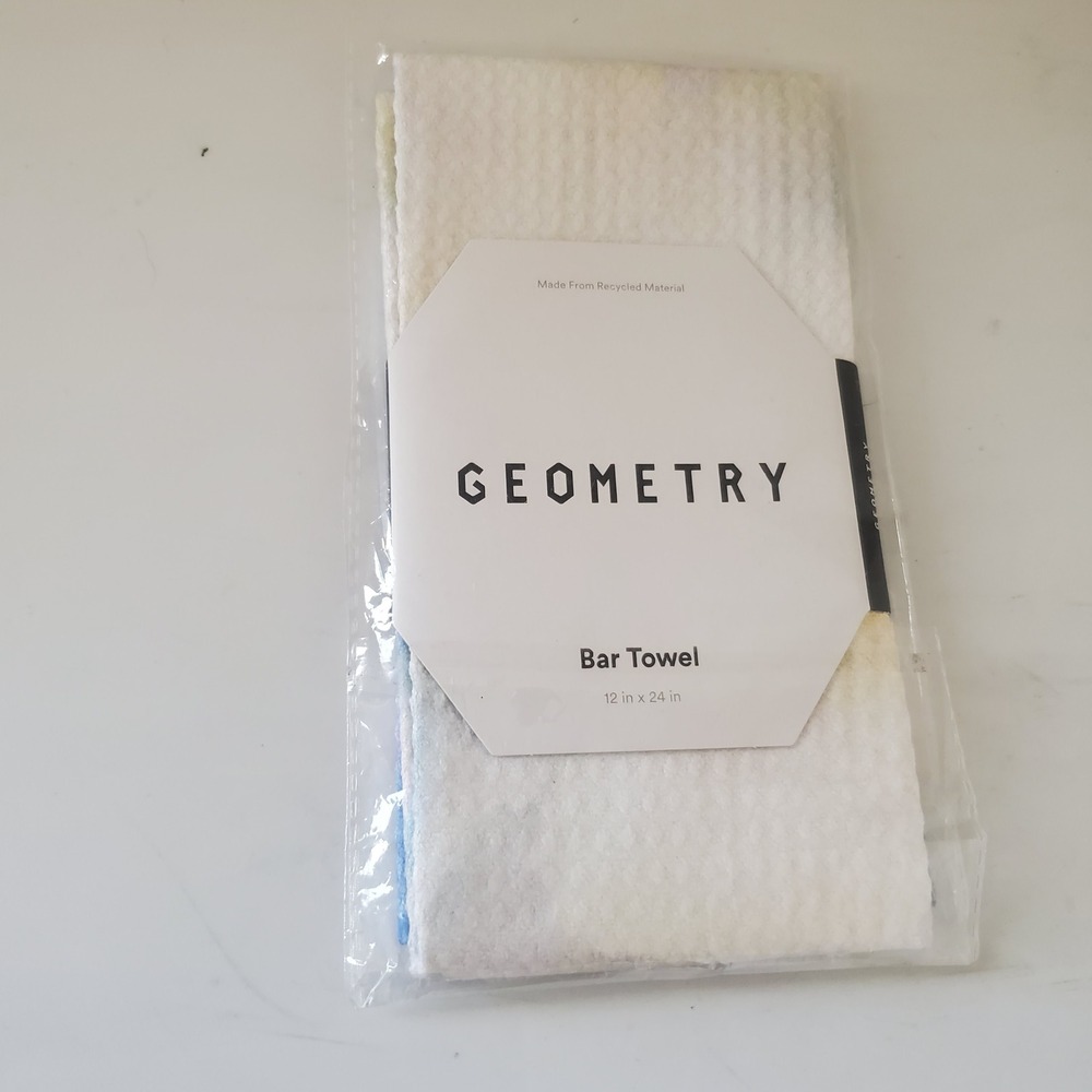 GEOMETRY Reusable Bar Towel Soft Floral Recycled Glass Care Kitchen Towel 12x24